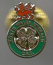 Pin NORTH WALES EMERALD Celtic Fanklub